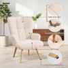 Joysoul Modern Accent Chair, High Back Arm Chair with Wood