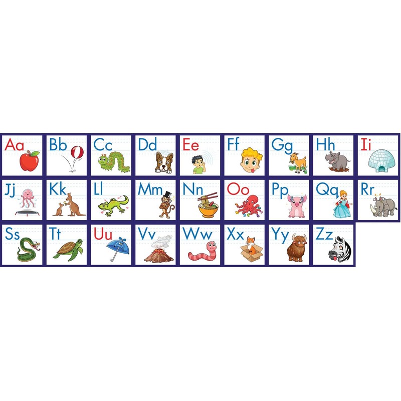 Junior Learning: Rainbow Phonics: Alphabet Poster - Images Representing Letters