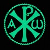 Chi Rho Jesus Christ Symbol Tactical PVC Badge Compatible with