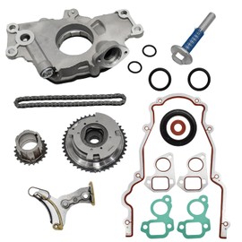 BTSCAR LS Oil Pump M295 With VVT Timing Chain & Gasket Fit for 2007-2013 GM LS 4.8L 5.3L 6.0L # M295, 12606358, 12557840