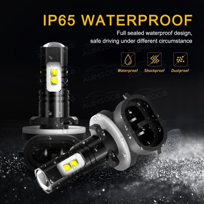 AUIMSOCO 881 894 889 LED Fog Light Driving Bulb 6000K