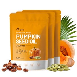 Pumpkin Seed Oil with Saw Palmetto Capsules | Cold Pressed, Pure Virgin Oil