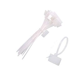 250PCS Marker Nylon Zip Cable Ties Self Locking Cord Cable Management Wraps Making Label Mark Tags for Home and Office Use