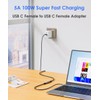 USB C Female to Female Adapter, USB C Coupler, USB