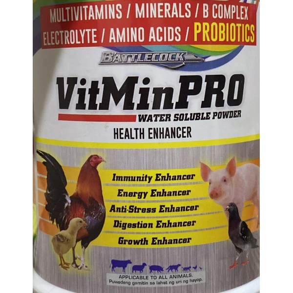 Battlecock VitMin Pro Vitamins Minerals Probiotics 125g Bag