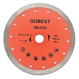 GOBEST GB-0103, Tile Diamond Disc Blade 180x22.2 Wet Cutting