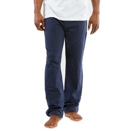 CYZ Men's 100% Cotton Jersey Knit Pajama Pants/Lounge Pants, Solid Navy, Mens Size: X-Large