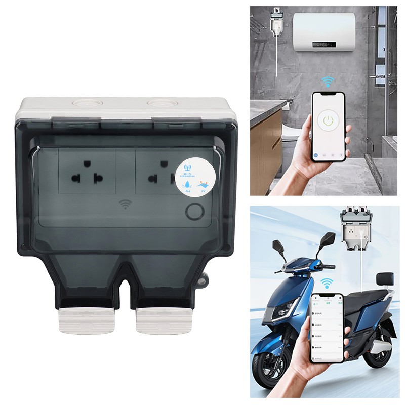 Outdoor Outlet WIFI IP66 Waterproof Socket With Timer for Patio
