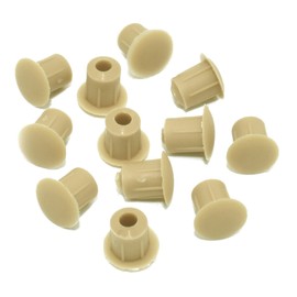 M5 (5mm) DRILL HOLE COVER CAPS - BLANKING FURNITURE KITCHEN CABINET SHELF (MARL BEIGE, 50)