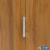 XFORT 3 Inch (75mm) Satin Chrome Ball Bearing Hinges, Steel