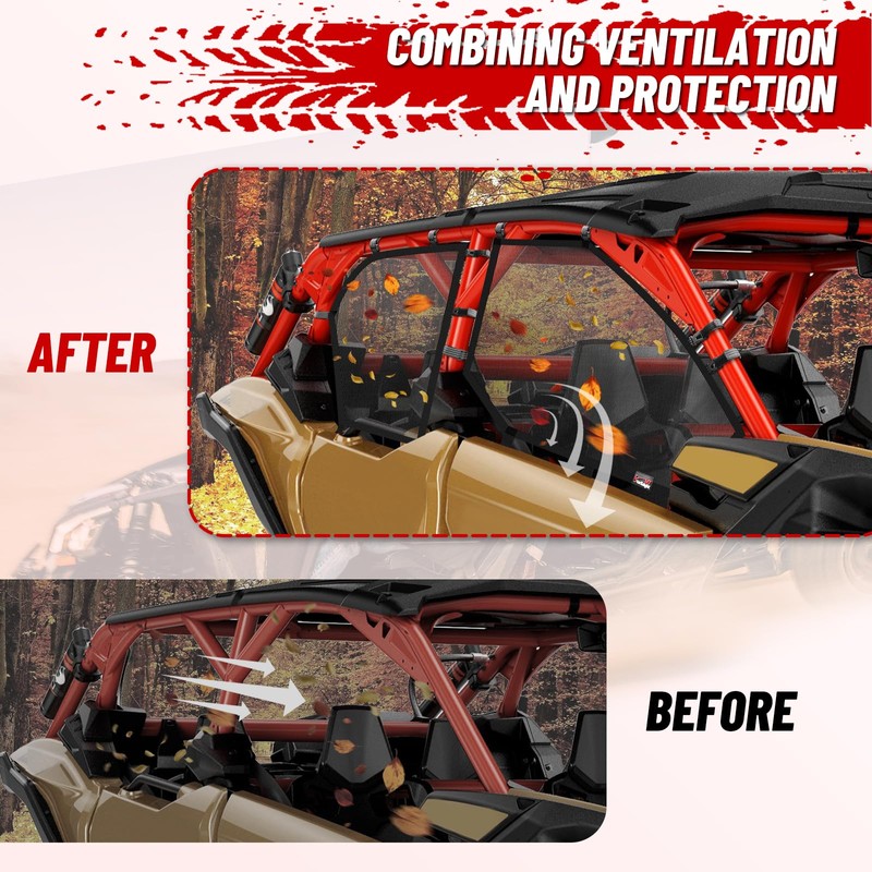 StarknightMT X3 Max Window Nets, Maverick X3 Side Windows Compatible