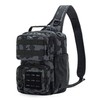 Men's body bag military messenger bag slingback fashion Survival Black Camo