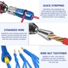 Wire Stripper Twister Tool for Drill with 25pcs Wire Nuts,