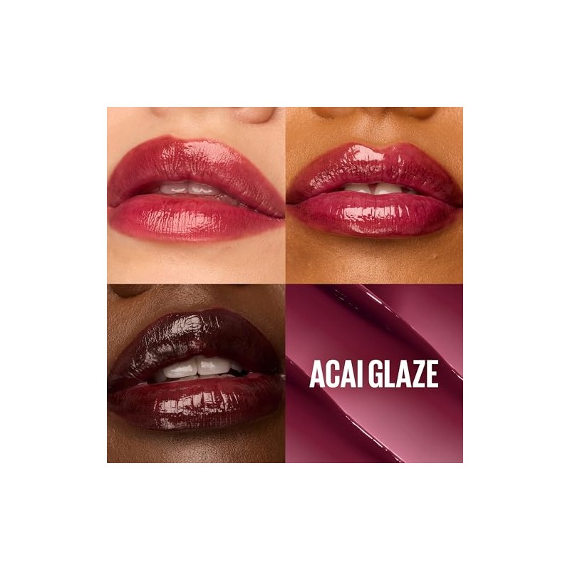 Maybelline Lifter Glaze, Bálsamo Labial Hidratante con Cereza, Acai Glaze