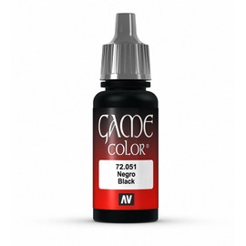 Vallejo Game Color 17 ml Acrylic Paint - Black