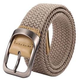 White Fang BT276 Braided Rubber Belt, Colorful, Cool, Casual, One Size Fits Most