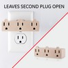 General Electric 3-Outlet Extender, Grounded Wall Tap, 3-Prong, Multiple Plug,