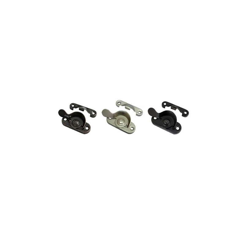 QCAA Steel Window Sash Lock, CTC 2", Satin Nickel, 12