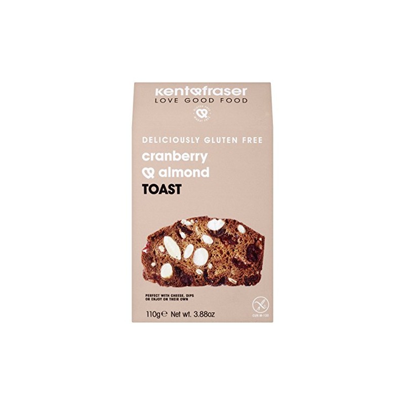 Kent & Fraser Cranberry and Almond Toast, 110g