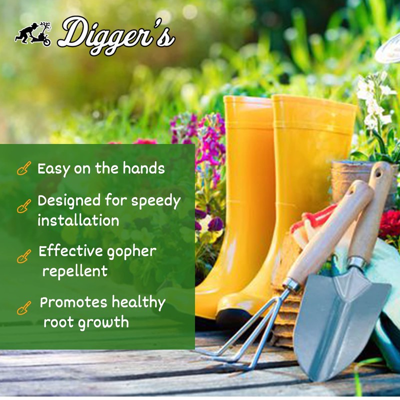 RootGuardTM Digger’s 5-Gallon Root Guard Speed Baskets for Plants, Control