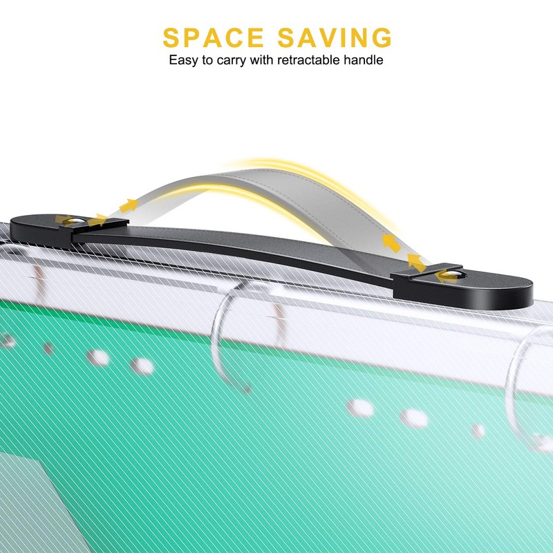 ABC life Zipper Binder with 8 Insertable Plastic Dividers, Document