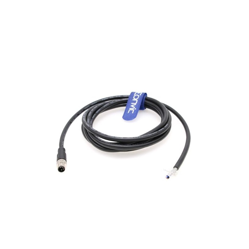 Eonvic Industrial M8 4 Pin A Code Male to Open