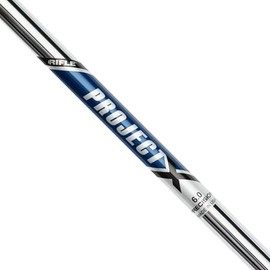 Project X 6.0 Stiff Flex Steel Iron Golf Shaft - .355 Taper Tip (Choose Length) (37.0"" Wedge), Chrome