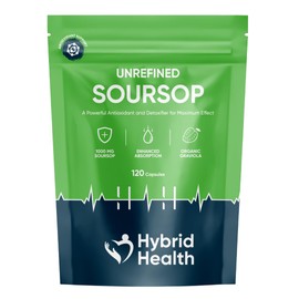 Soursop Capsules 1000 MG | 120 Capsules | High Strength Powerful Antioxidant & Detoxifier | 100% Natural, Vegan, Non-GMO, Additive-Free