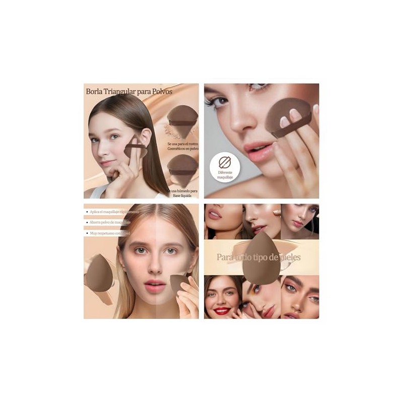 Lumbor37 Brochas de Maquillaje Profesional de Viaje, 40 Piezes Brochas