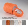 Lichamp 10 Pack Orange Painters Tape 1 inch, Medium Adhesive