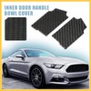 REPAIROCK 2pcs Carbon Fiber Inner Door Handle Bowl Cover Interior