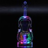 Cello Shaped Music Box with LED Lights Transparent Musical Box