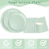 WNINK 176 PCS Sage Green Party Supplies Set, Sage Green