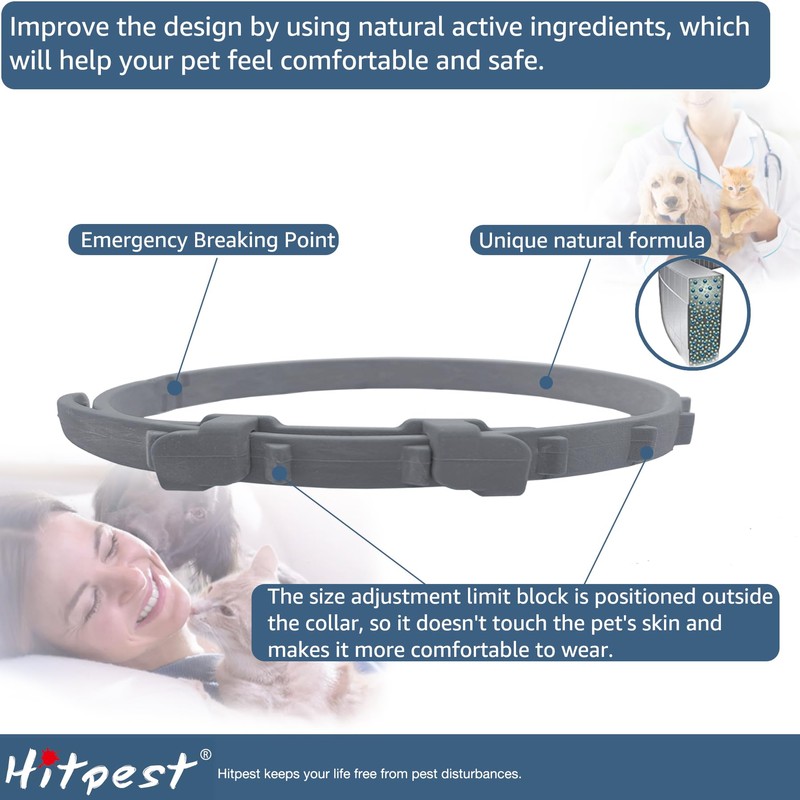 Flea and Tick Collar for Puppies - 12-Month Natural Protection