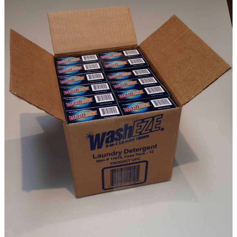 WashEZE 3 in 1 Laundry Detergent Sheets, Scented 120 Count