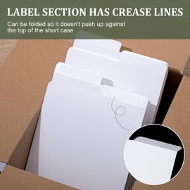 Henoyso 150 Pieces Comic Book Dividers with Tab White Frosted Card Separator Plastic Dividers for Comic Book Storage Boxes, 11.22 x 7.24 Inch