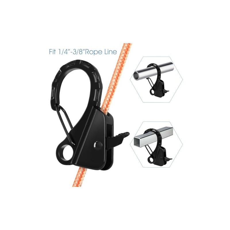 Heavy-Duty Stainless Steel Quick Release Boat Fender Clips