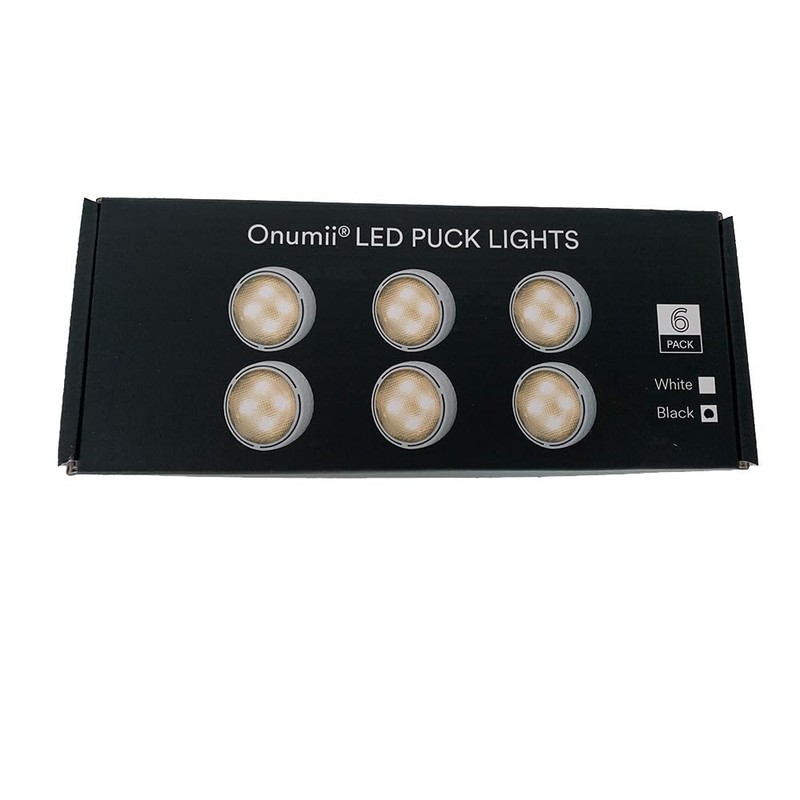 LED Puck Lights with Remote Battery Operated Under Cabinet Lighting