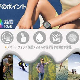 【2025新型·性能最強モデル】スマートウォッチ 1.9インチ/1.96インチ /2.0インチ フィルム 保護フィルム 高い透明度 反射低減 高感度です 指紋防止 液保護フィルム【3枚入り】