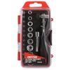 DEKTON DT65233 Ratchet Wrench, Black/Red, Set of 22 Piece