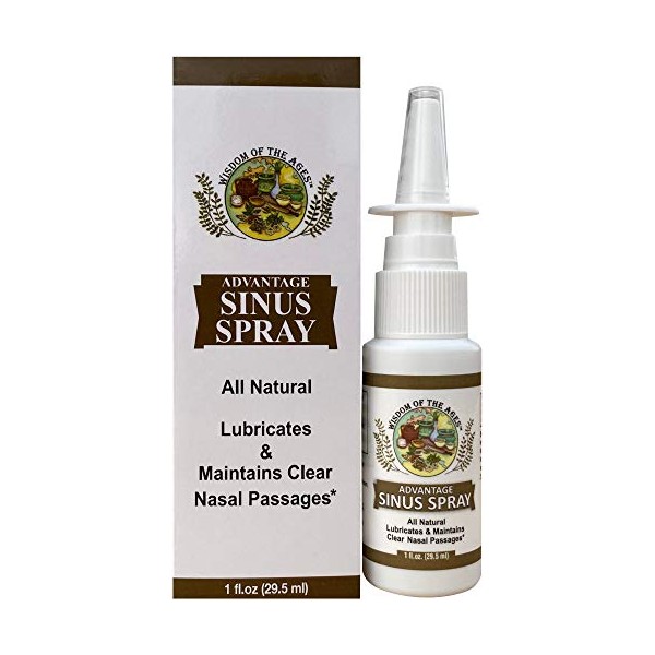 Advantage Sinus Spray Natural Cleansing & Lubricating Nasal Spray. 1 fl oz.