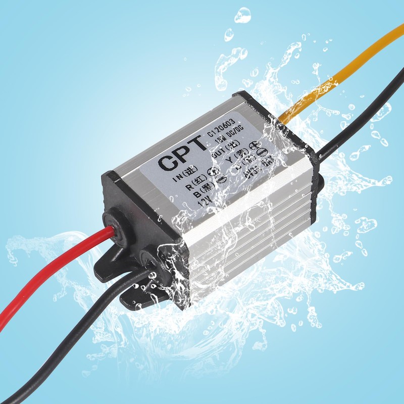2PCS 12V to 6V Power Voltage Converter Buck Voltage Waterproof