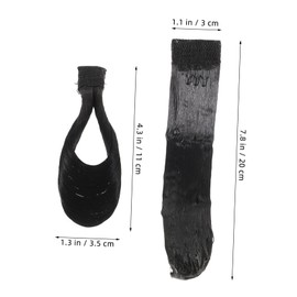 Minkissy 7-star Sideburns Clips-in Real Hair Bangs Extensions for Stage Hair Patch