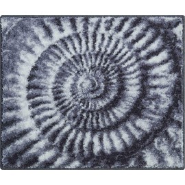 Grund photorealistisch Badteppich 100% Polyacryl, ultra soft, rutschfest, ÖKO-TEX-zertifiziert, 5 Jahre Garantie, AMMONA, WC-Vorlage o.A. 50x60 cm, grau