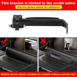 JYCDC Car Holder Compatible with Toyota Land Cruiser Prado 250 J250 LC250 Accessories 2024 2025 Land Cruiser Car Phone Mount,Car Phone Holder Fit for All Cell Phones (Black)