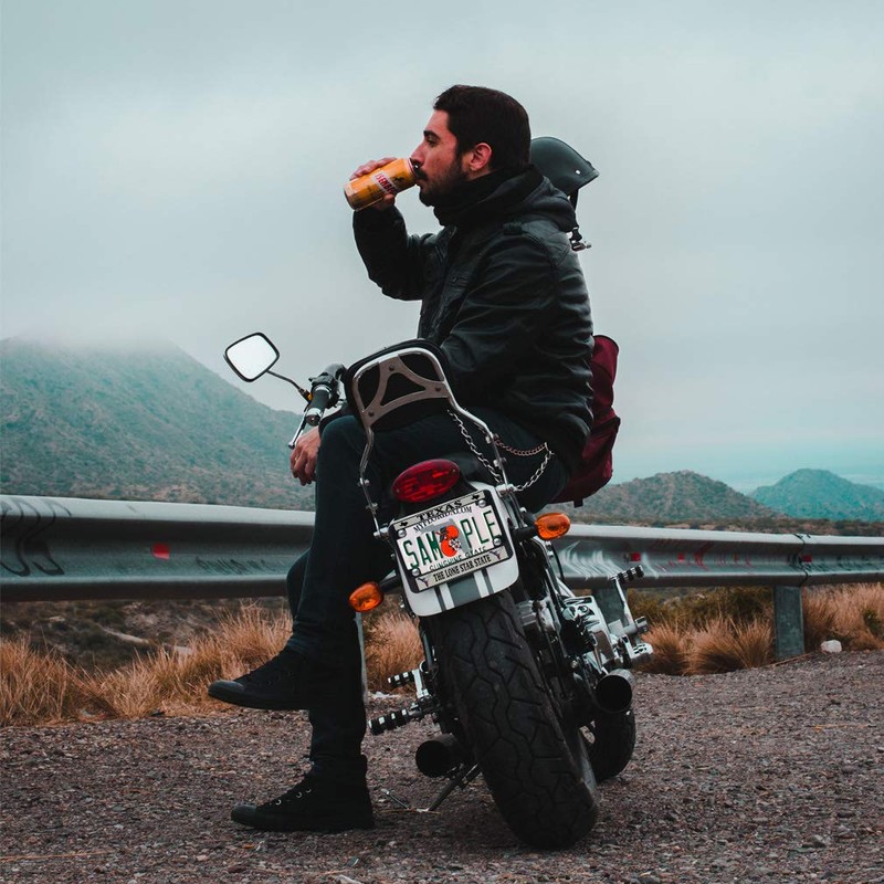 Fastasticdeals Metal Insert Bike License Plate Frame Texas The Lone