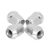 X AUTOHAUX 4 Pcs M12x1.5 Chrome Wheel Lug Nuts Cone