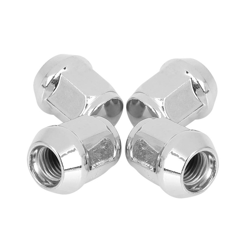 X AUTOHAUX 4 Pcs M12x1.5 Chrome Wheel Lug Nuts Cone