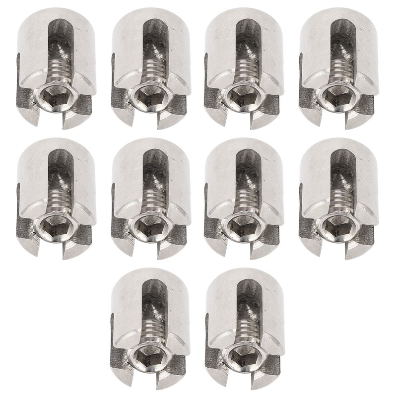 10Pcs Wire Rope Trellises Cross Clip Stainless Steel Cable Railing