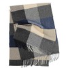 Wool Scarf Men's Winter Scarf Warm & Soft Wool Checked
